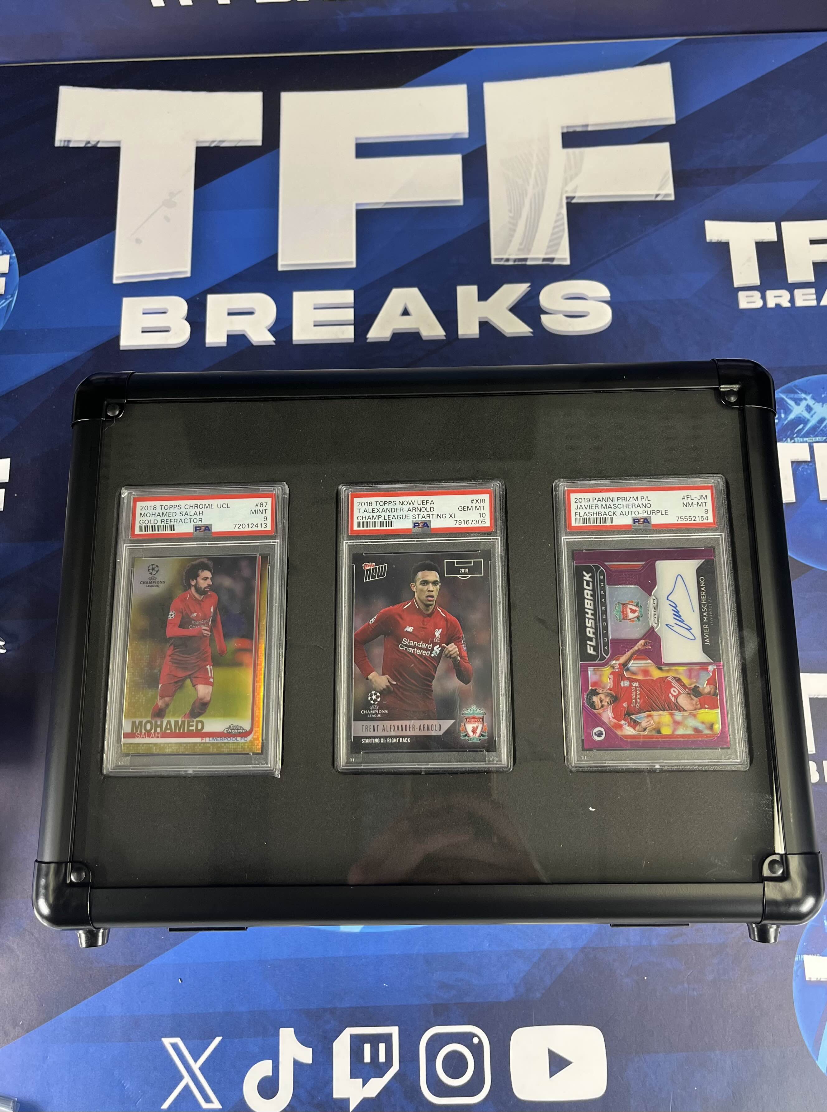 3 ROW ALUMINIUM TRADING CARD STORAGE CASE WITH DISPLAY PANEL & NUMBER SAFETY LOCK