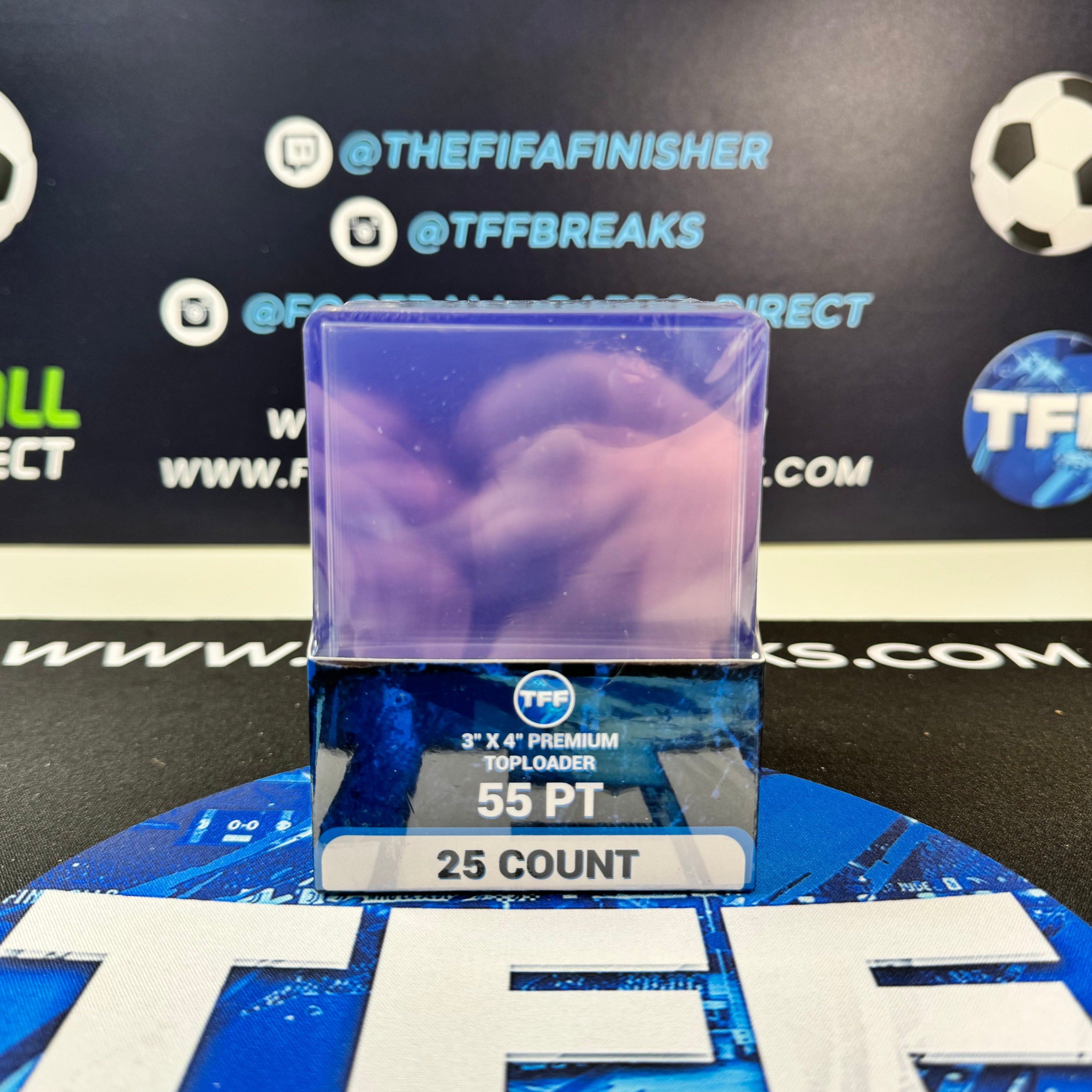 TFF BREAKS PREMIUM 55PT TOPLOADERS 25 PACK