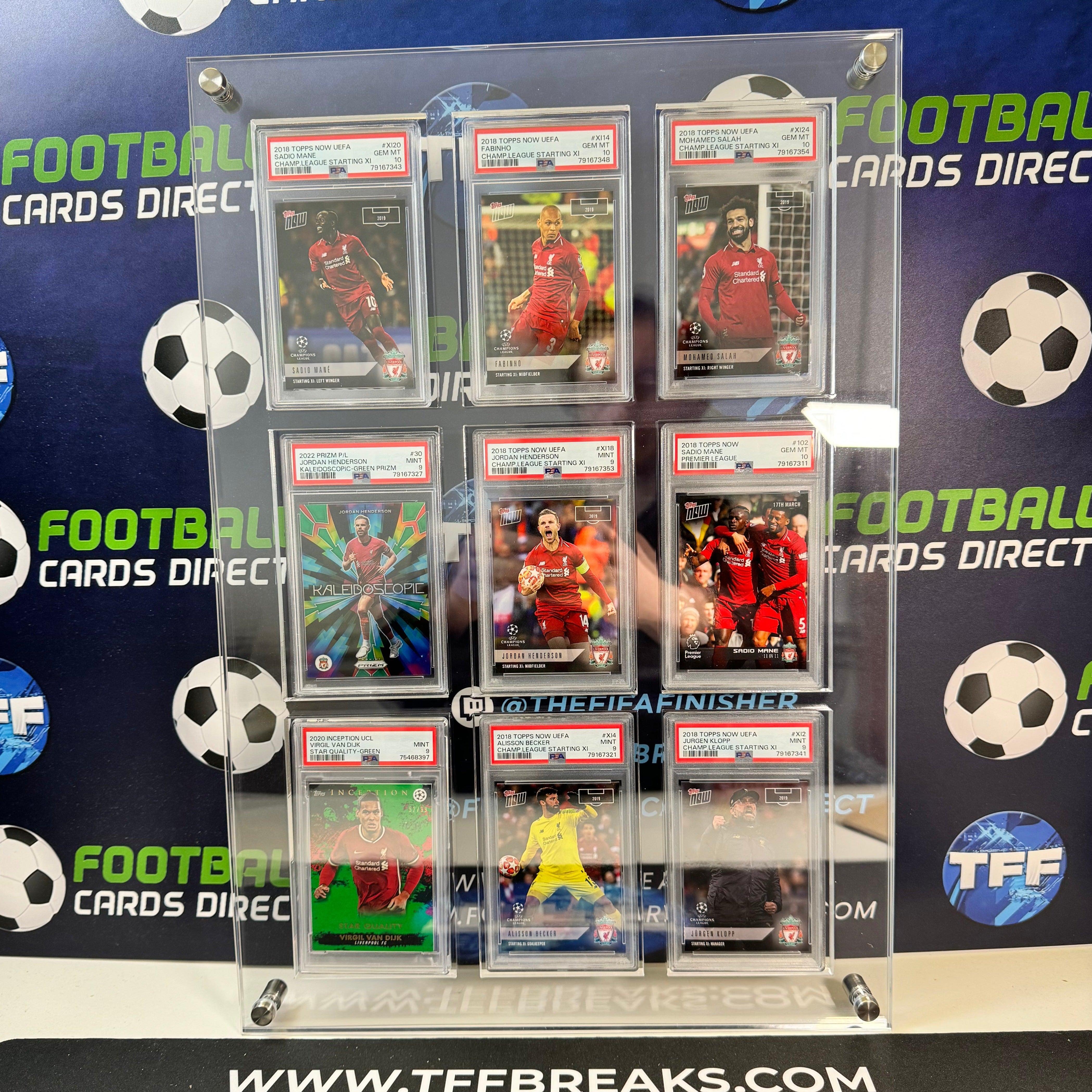 TFF BREAKS GRADED CARD WALL DISPLAY (9 CARDS)