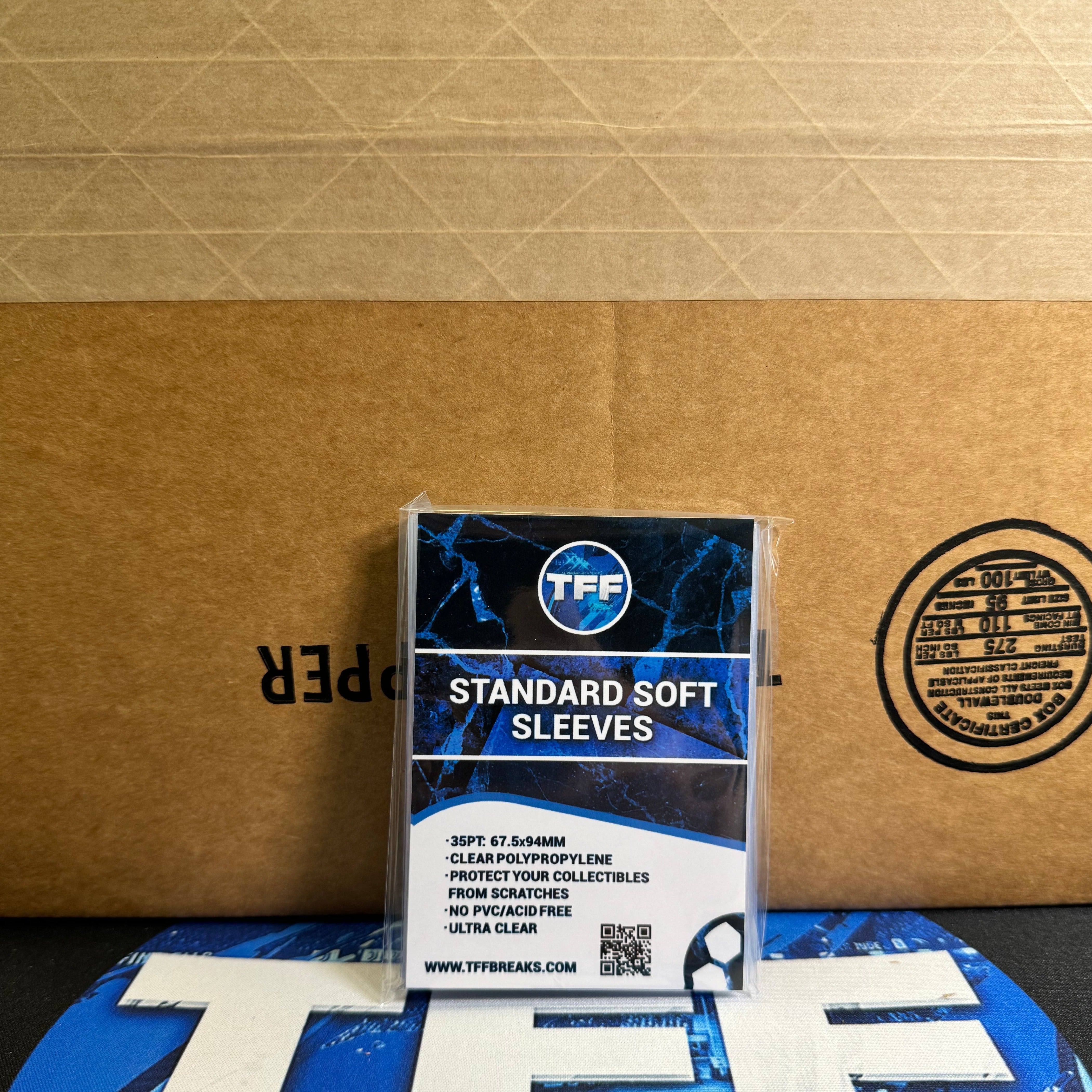 TFF BREAKS STANDARD SOFT SLEEVES 100 PACKS CASE (10000 SLEEVES)