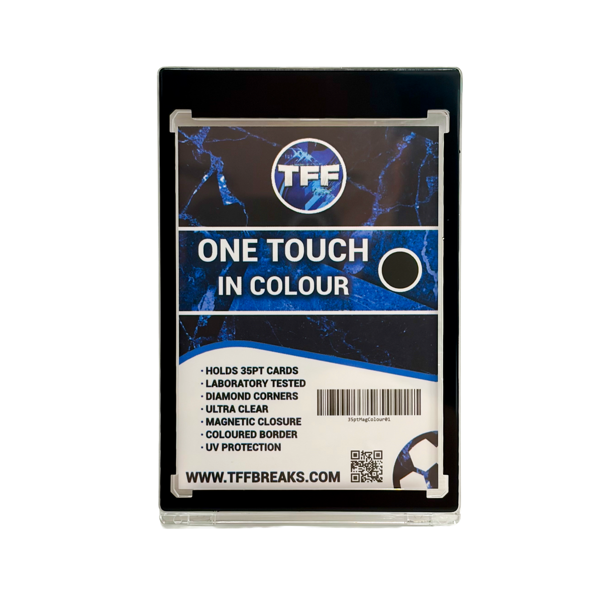 TFF BREAKS 35PT ONE TOUCH MAGNETIC CARD HOLDER BLACK BORDER