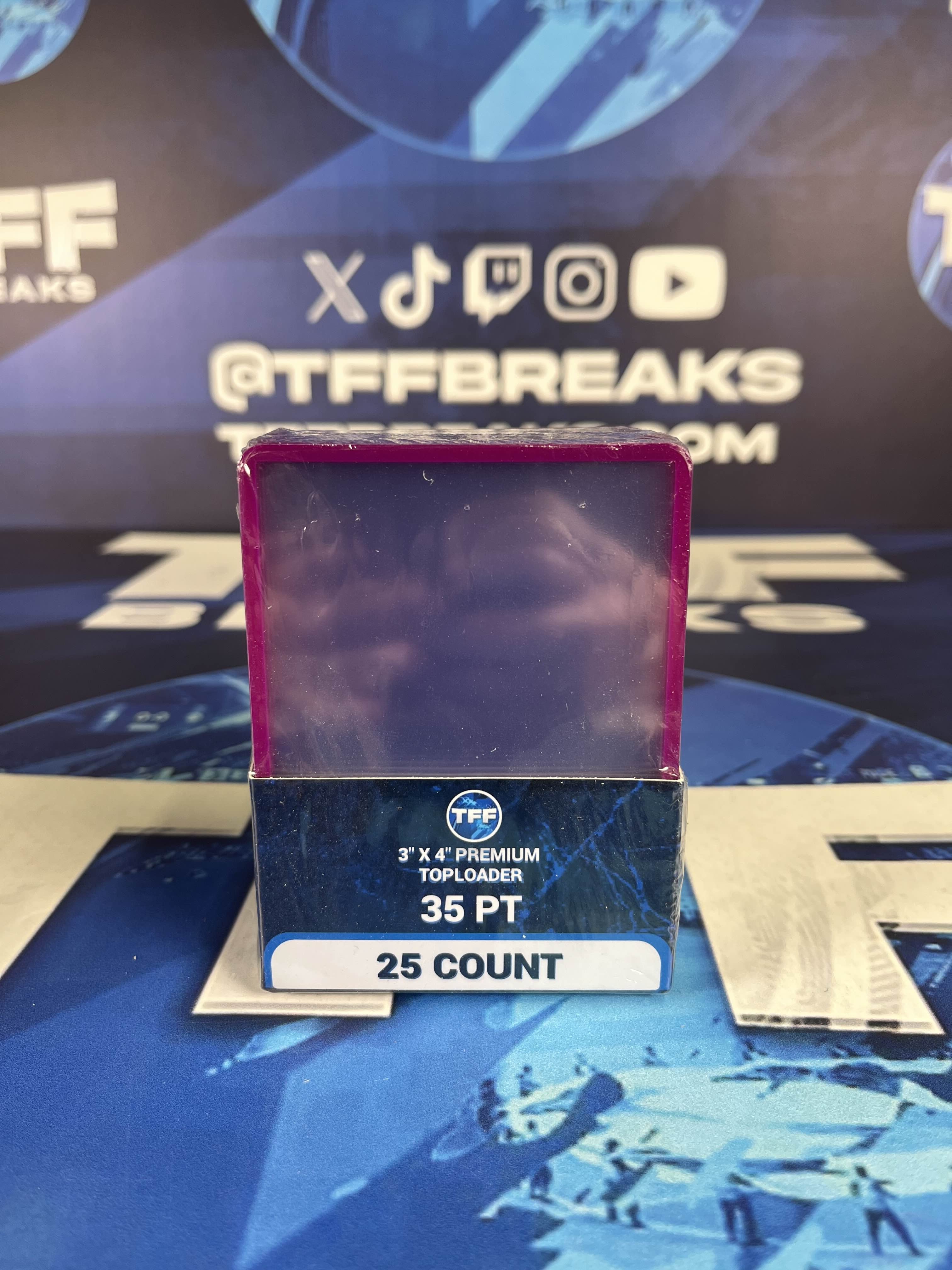 TFF BREAKS 3X4 35PT REGULAR SIZE TOPLOADER PACK OF 25