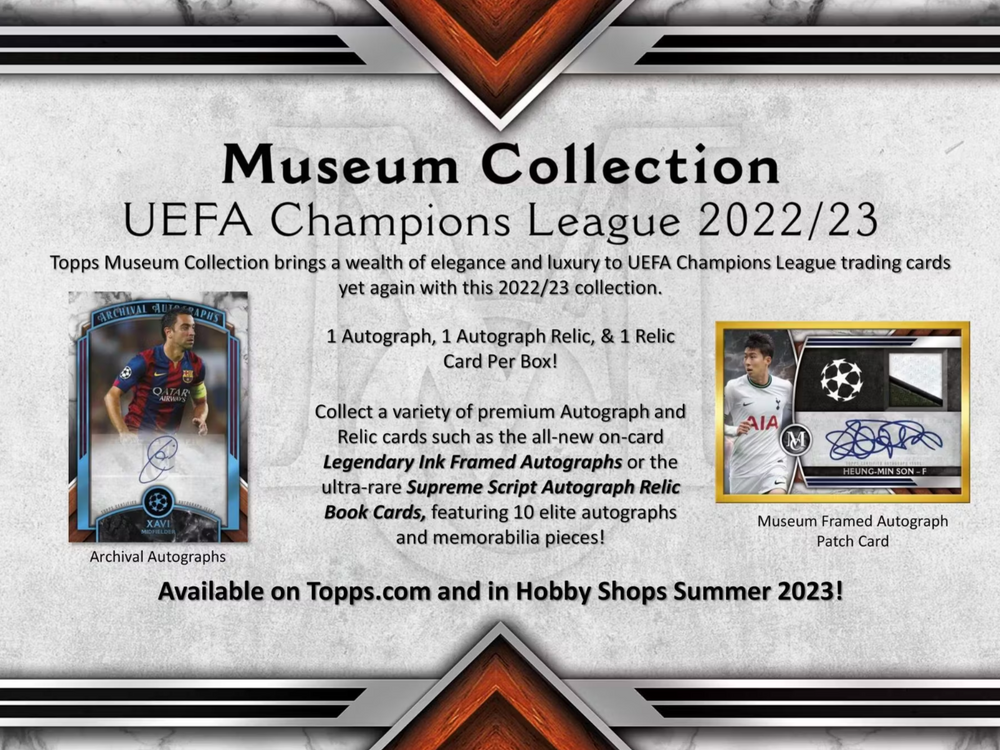 TOPPS UEFA CHAMPIONS LEAGUE MUSEUM 22/23 3 BOX CASE PYT/PYP #43