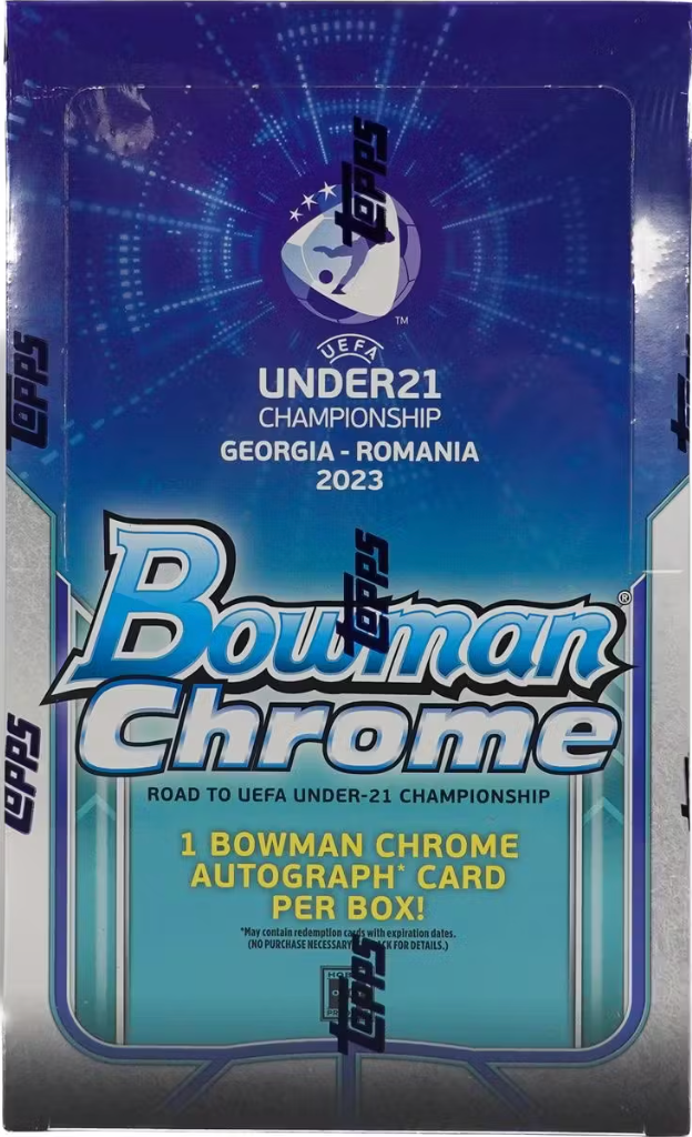 Topps Bowman Chrome Road to UEFA Under-21 European Championship Soccer 2022 Hobby Box Sealed