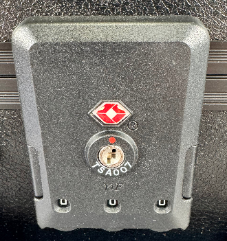3 ROW ALUMINIUM TRADING CARD STORAGE CASE WITH NUMBER SAFETY TSA LOCK