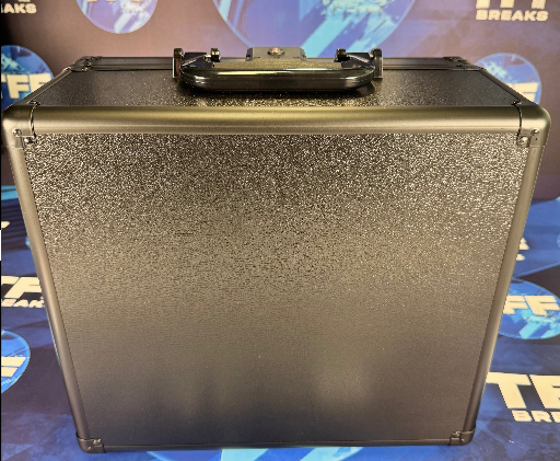 3 ROW ALUMINIUM TRADING CARD STORAGE CASE WITH NUMBER SAFETY TSA LOCK