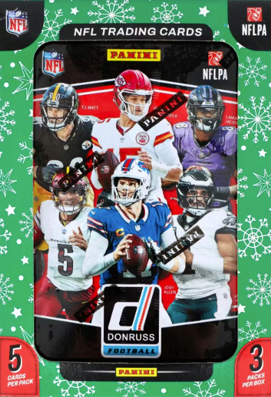 2025 Panini Donruss Football Winter Holiday Tin Sealed