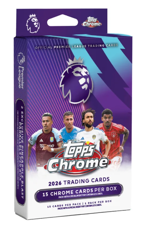 Topps Chrome Premier League 2026 Hanger Box Sealed