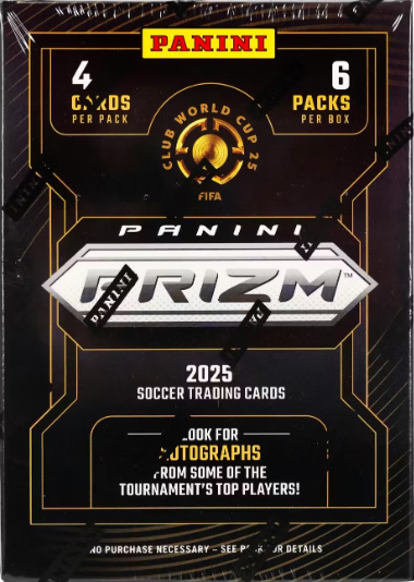 2025 Panini Prizm FIFA Club World Cup Soccer 6-Pack Blaster Box (Sealed Case of 20)