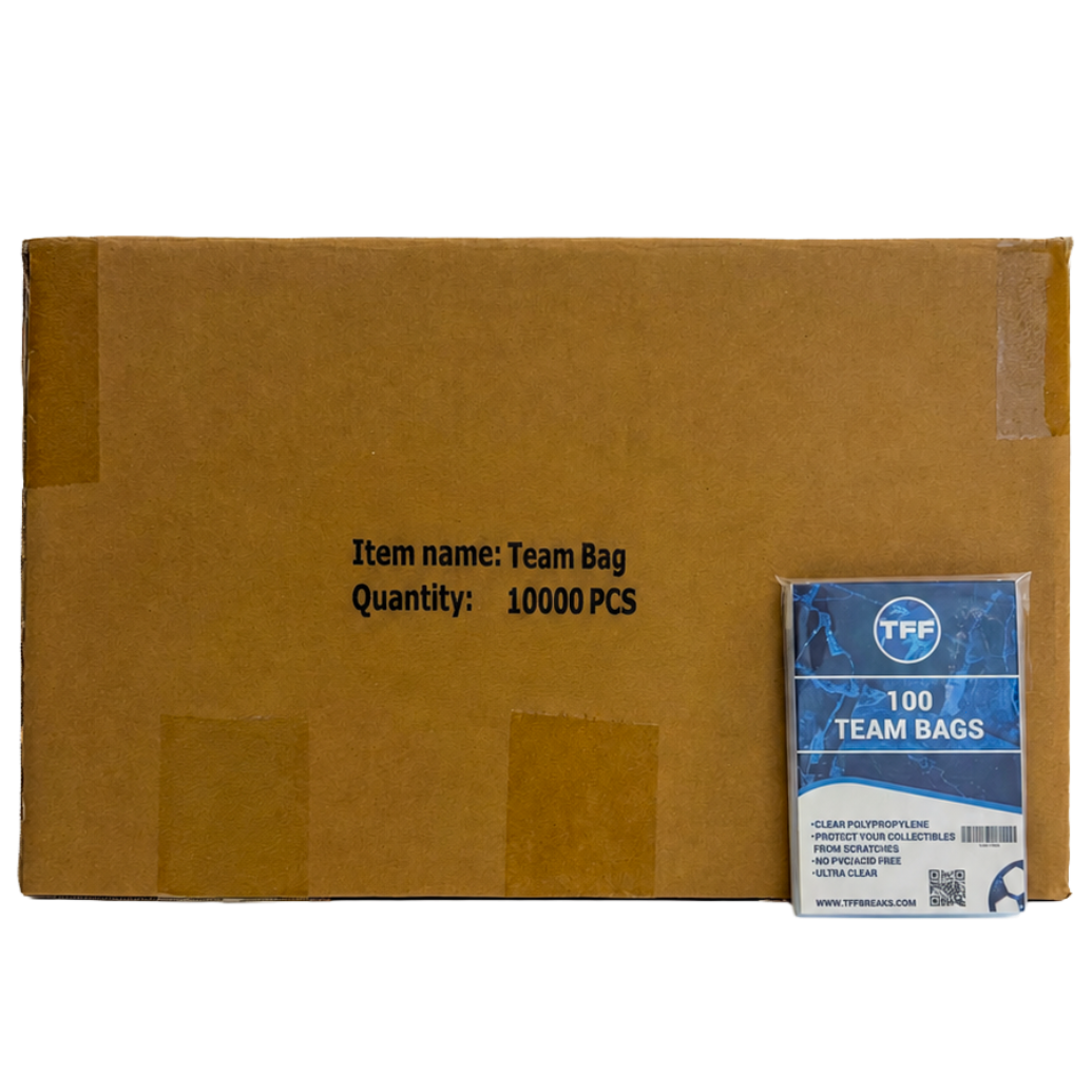 TFF BREAKS PREMIUM RESEALABLE TEAM BAGS 100 PACKS SEALED CASE (10000 TEAM BAGS)