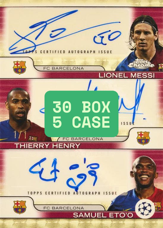 2024-25 Topps Chrome® UEFA Club Competitions Breakers Delight 30 Box 5 Case PYT/PYP #1