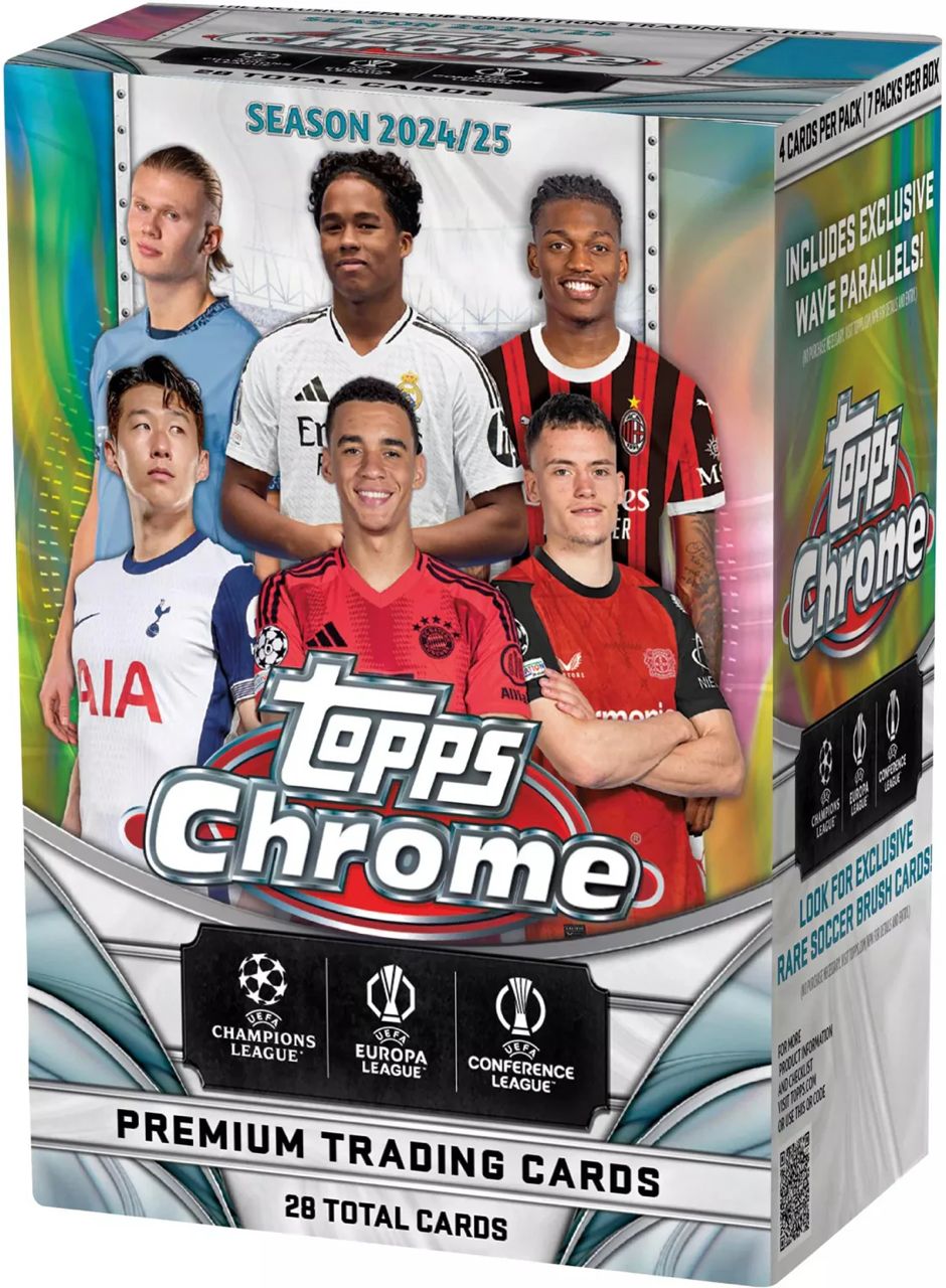 2024-25 Topps Chrome® UEFA Club Competitions - Value Box Sealed