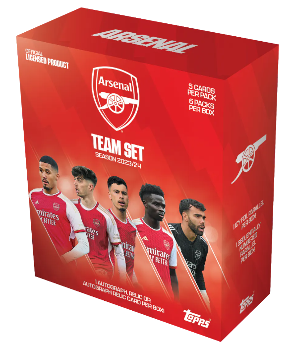 TOPPS ARSENAL TEAM SET 23/24 HOBBY BOX SEALED