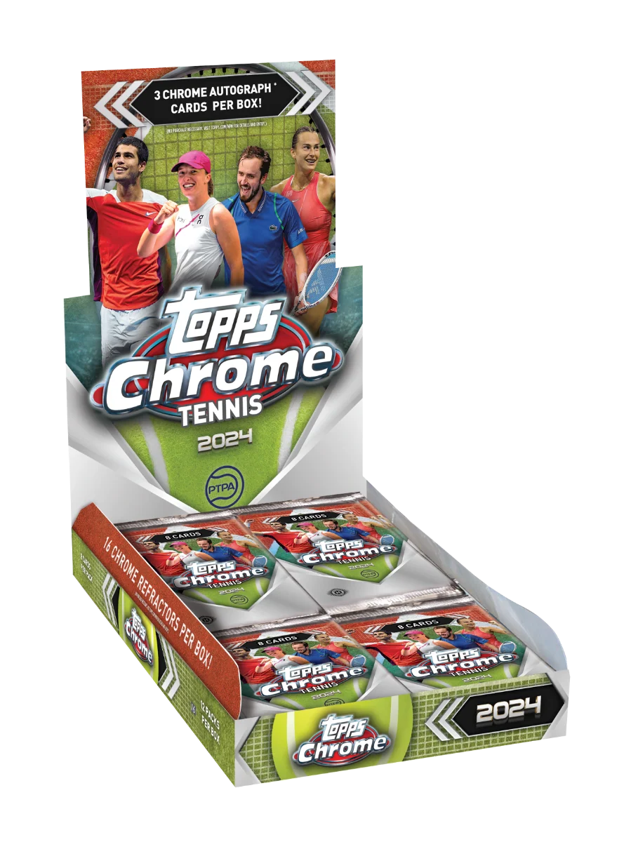 2024 Topps Chrome® Tennis - Hobby Box Sealed