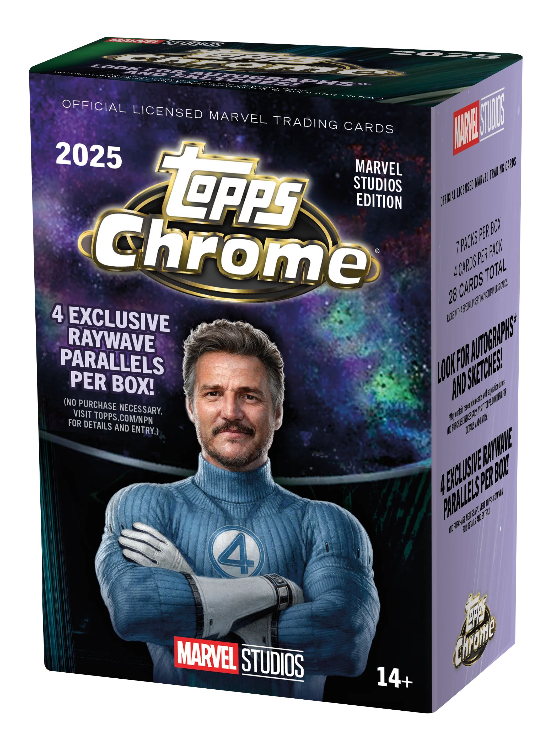 2025 Topps Marvel Studios Chrome® - Value Box Sealed
