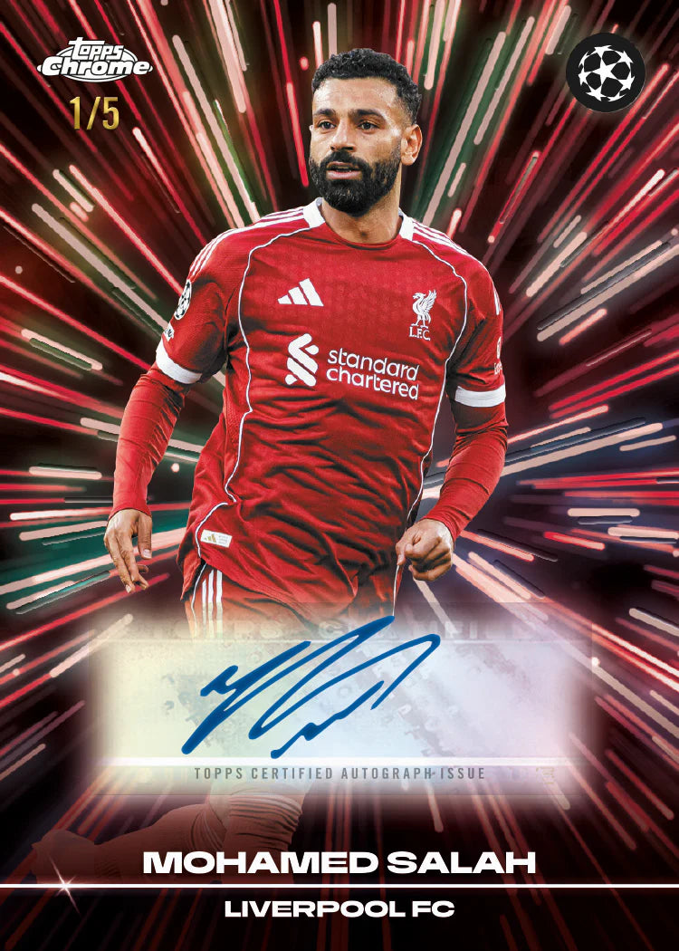 Topps Chrome® UEFA Club Competitions 2025-26 Jumbo 8 Box Case PYT/PYP #009