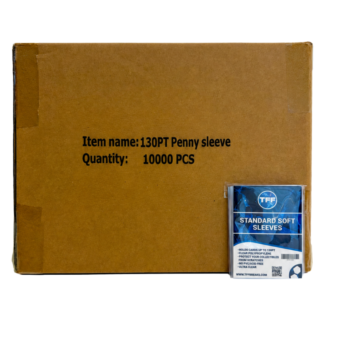 TFF BREAKS 130PT SOFT SLEEVES 100 PACKS CASE (10000 SLEEVES)