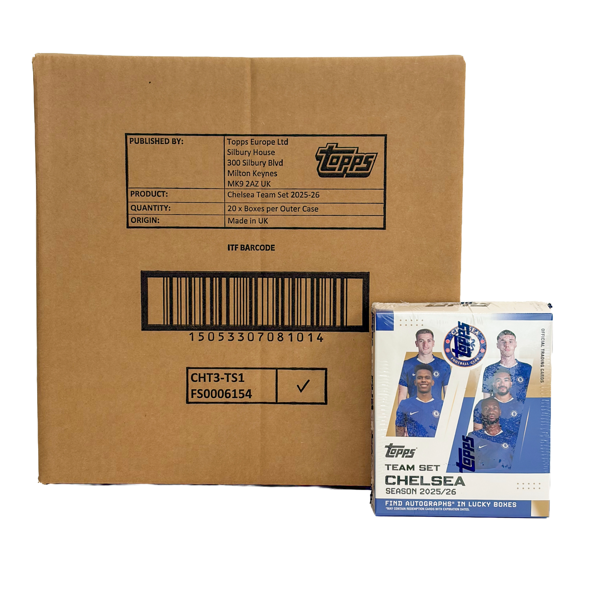 Topps® Chelsea 2025-26 Team Set (Sealed Case of 20)