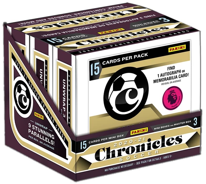 Panini Chronicles Soccer 2020-21 Hobby Box Sealed