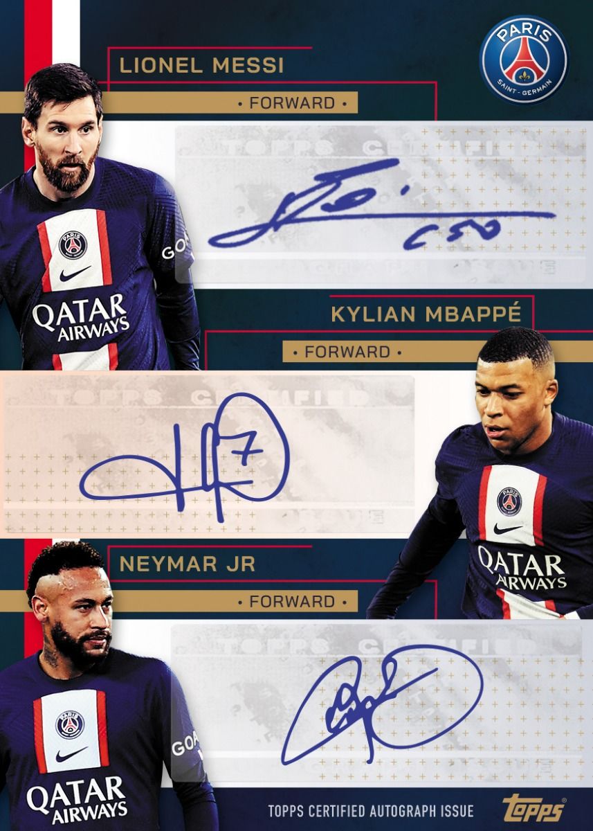 TOPPS PARIS SAINT-GERMAIN TEAM SET 2023 SEALED