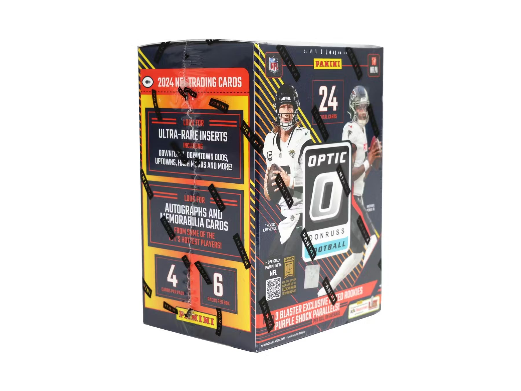 2024 Panini Donruss Optic Football Blaster Box (Purple Shock Parallels) Sealed