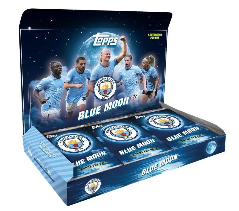 TOPPS BLUE MOON MANCHESTER CITY 24/25 HOBBY BOX SEALED